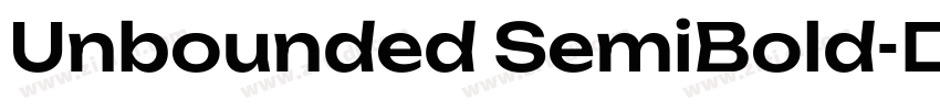 Unbounded SemiBold字体转换